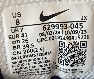 Nike Air Max Command Textile Trainers UK7/US8/EU41 629993-045 Pure Platinum/Navy