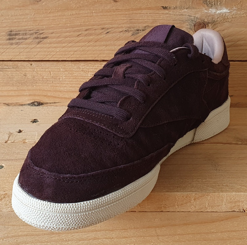 Reebok Club C 85 Low Suede Trainers UK6/US8.5/EU39 BS5192 Dark Purple