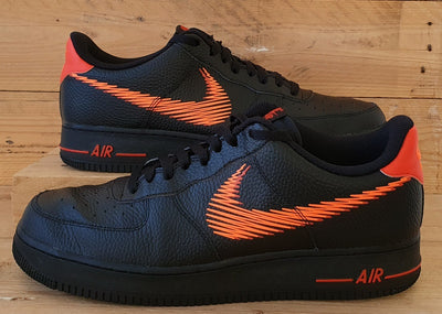 Nike Air Force 1 Zig Zag Low Trainers UK12/US13/EU47.5 DN4928-001 Black Orange