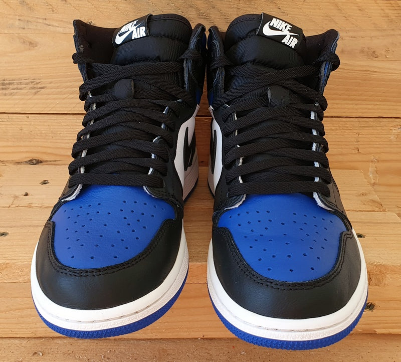 Nike Air Jordan 1 Retro High Leather Trainers UK8/US9/E42.5 555088-041 Royal Toe