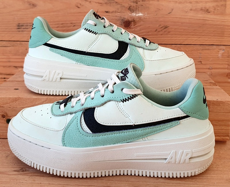 Nike Air Force 1 PLT.AF.ORM Low Trainers UK4/US6.5/E37.5 DX3730-300 Barely Green