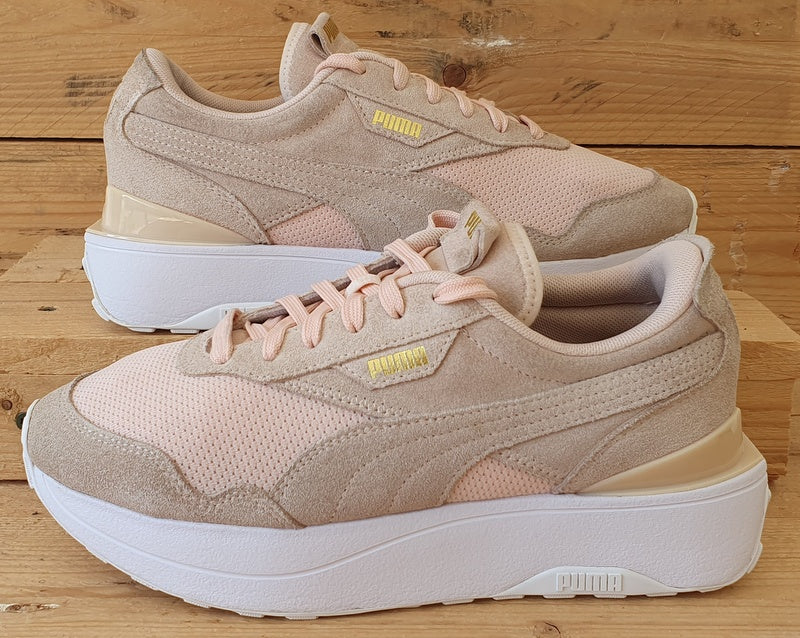 Puma Cruise Rider Low Textile/Suede Trainers UK5/US7.5/EU38 375070-02 Cloud Pink