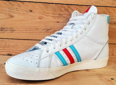 Adidas Basket Profi Mid Leather Trainers UK10/US10.5/E44.5 FW5000 White/Blue/Red