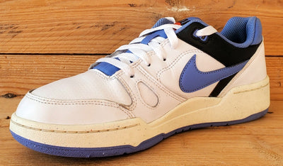Nike Full Force Low Leather Trainers UK6/US7/EU40 FB1362-100 White/Blue