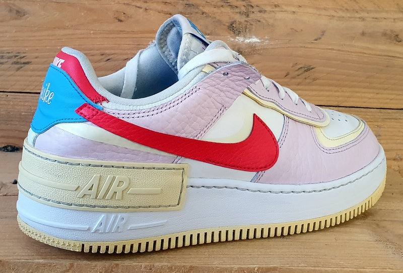 Nike Air Force 1 Shadow Low Leather Trainers UK6/US8.5/E40 DN5055-600 Pink/White