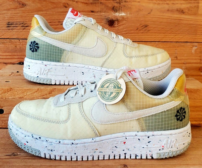 Nike Air Force 1 Crater Textile Trainers UK4/US6.5/EU37.5DO7692-100 Cream/White