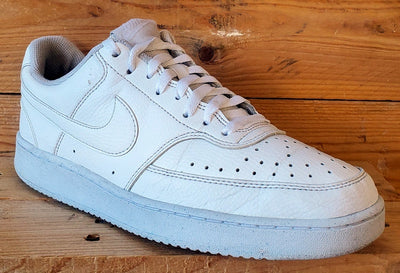 Nike Court Vision Low Leather Trainers UK8.5/US9.5/EU43 DH2987-100 Triple White