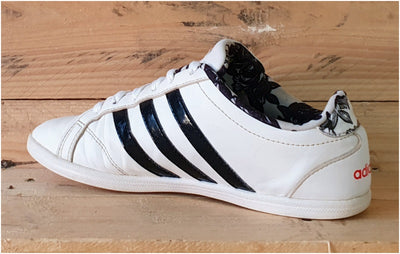 Adidas VS Coneo QT W Low Leather Trainers 4.5/US6/EU37 DB1804 Black/White
