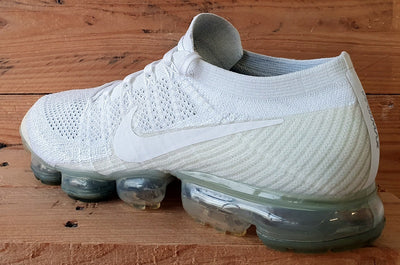 Nike Air Vapormax Low Flyknit Trainers UK10/US11/EU45 849558-100 Triple White