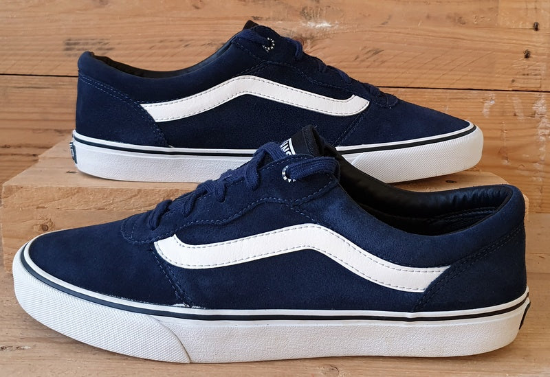 Vans Off The Wall Suede Trainers UK10.5/US11.5/EU45 721454 Navy/White