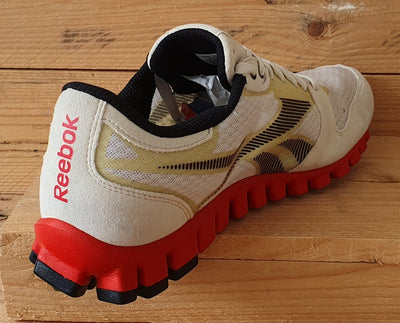 Reebok Realflex Low Textile Trainers UK10.5/US11.5/EU45 J93408 White/Cream/Red