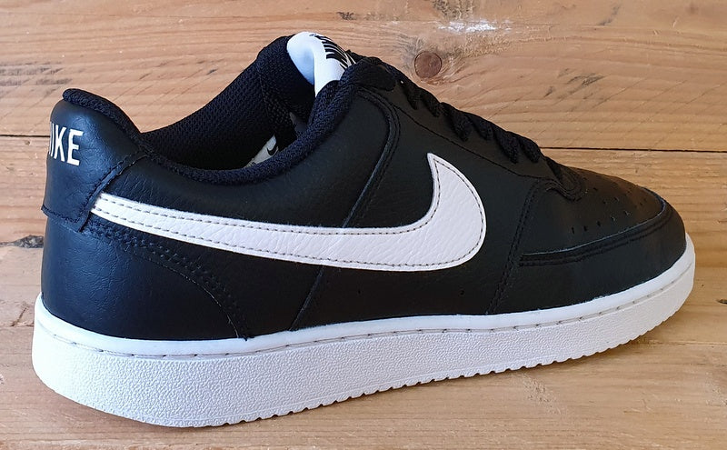 Nike Court Vision Low Leather Trainers UK6.5/US7.5/EU40.5 CD5463-001 Black/White