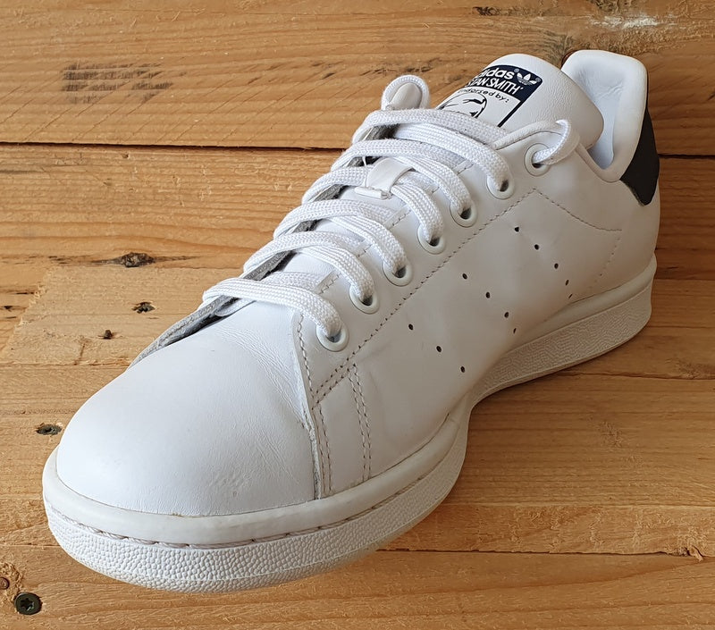 Adidas Stan Smith Low Leather Trainers UK8/US8.5/EU42 M20325 White/Navy Blue