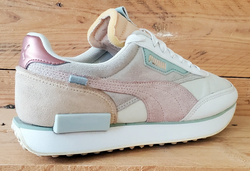 Puma Future Rider Marshmallow Suede Trainers UK7/US9.5/E40.5 374665-02 Grey/Pink
