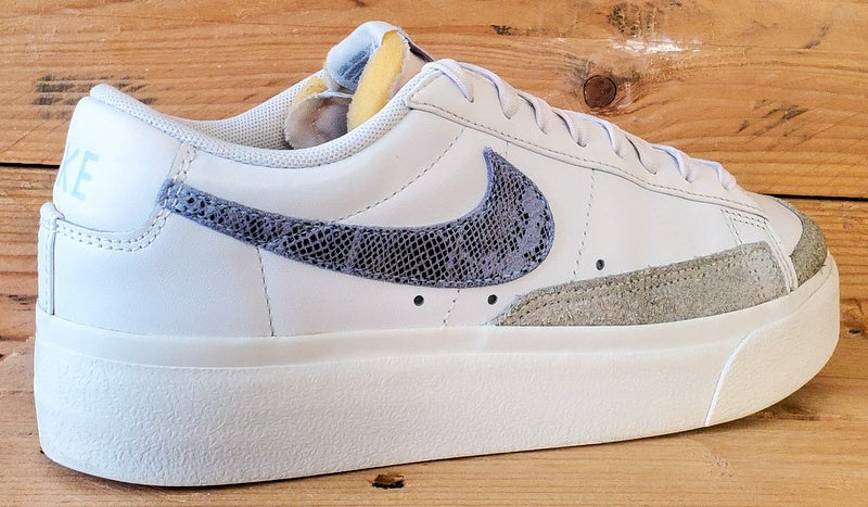 Nike Blazer Platform Low Leather Trainers UK6/US8.5/EU40 DV6978-100 White