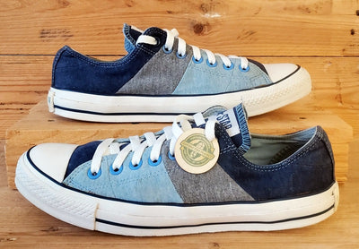 Converse All Star Low Canvas Trainers UK9/US9/EU42.5 106855 Blue/White/Grey
