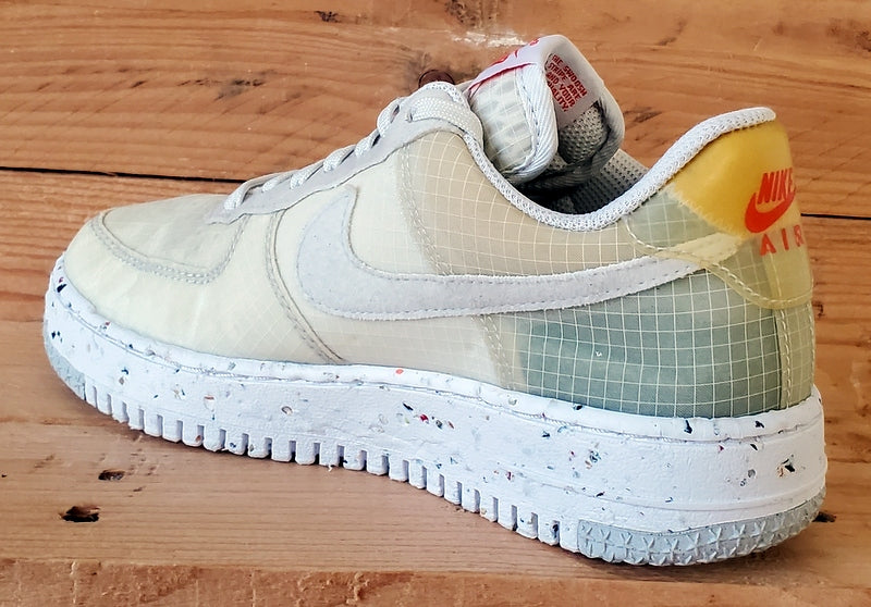 Nike Air Force 1 Crater Textile Trainers UK4/US6.5/EU37.5DO7692-100 Cream/White