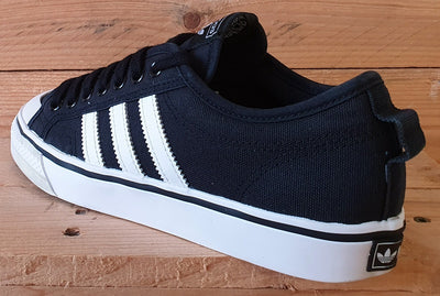 Adidas Nizza Low Canvas Trainers UK7/US7.5/EU40.5 CQ2332 Core Black/White