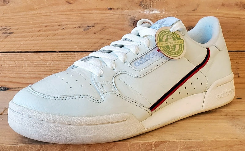 Adidas Continental 80 Low Leather Trainers UK7/US7.5/EU40.5 B41680 Rascal White