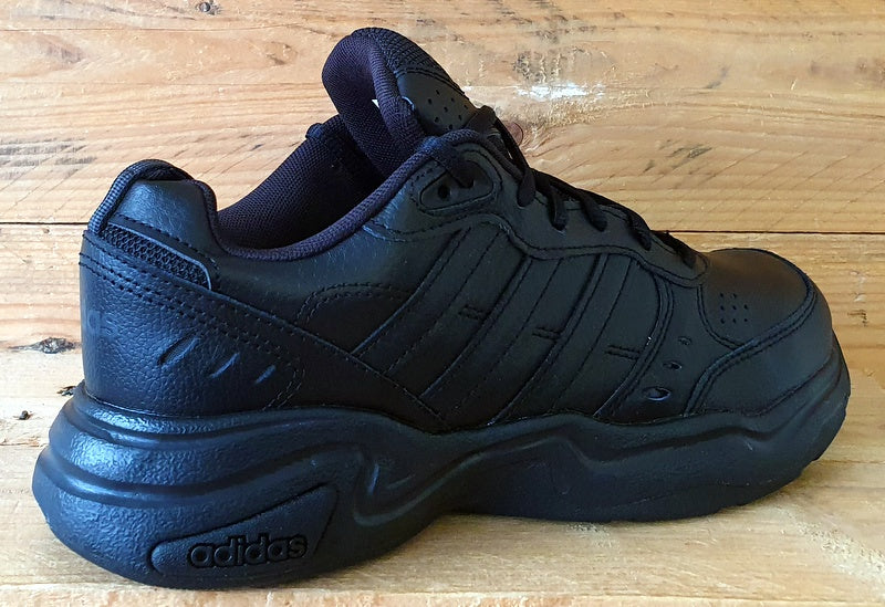 Adidas Strutter Low Leather Trainers UK6/US6.5/EU39 EG2656 Triple Black