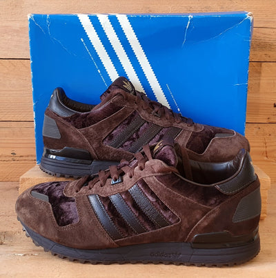 Adidas ZX 700 Low Suede Trainers UK10.5/US11/EU45 014639 Brown/Gold