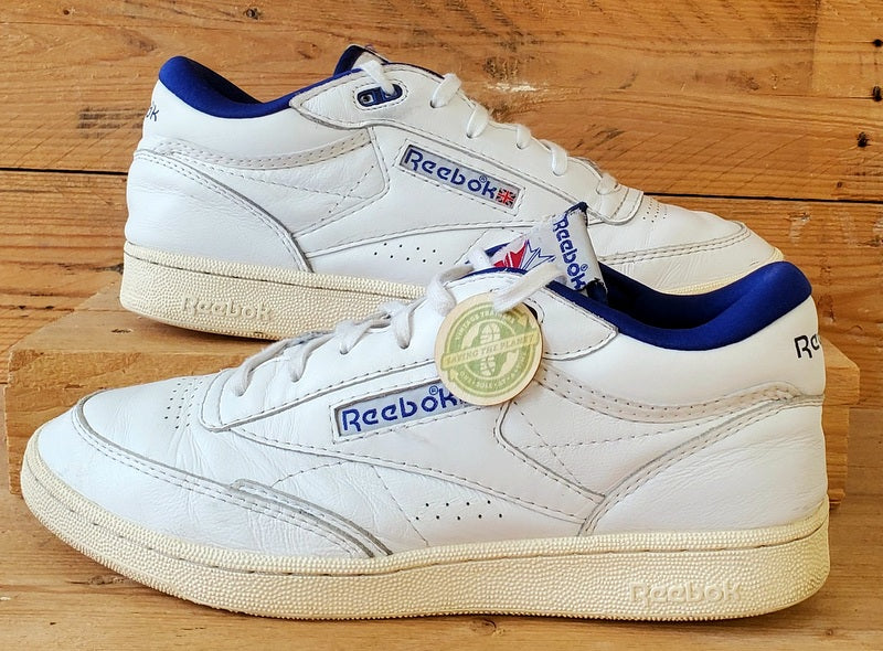 Reebok Club C 2 Mid Leather Trainers UK10/US11/EU44.5 H69121 White/Blue