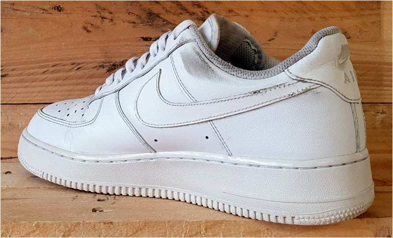 Nike Air Force 1 Low Leather Trainers UK8/US9/EU42.5 315122-111 Triple White