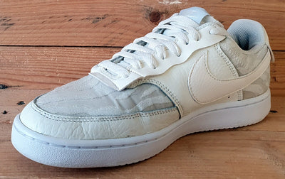 Nike Court Vision Low Textile/Leather Trainers UK5.5/US8/EU39 CI7599-100 Sail