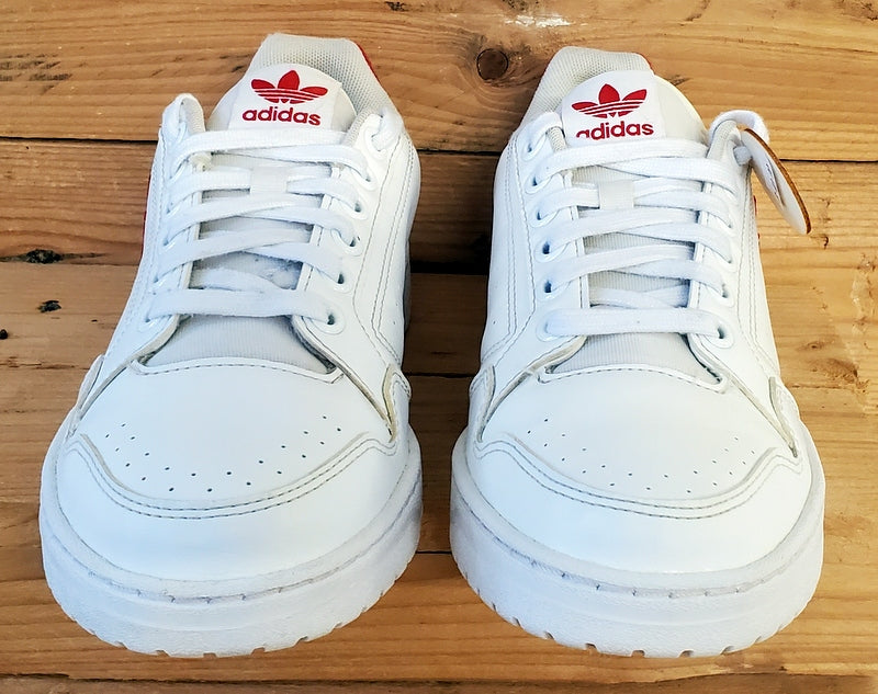 Adidas Originals NY 90 Low Leather Trainers UK8/US8.5/EU42 FZ2250 White/Red