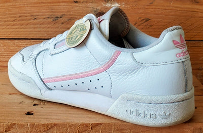 Adidas Continental 80 Low Leather Trainers UK7.5/US9/EU41 G27722 White/Pink