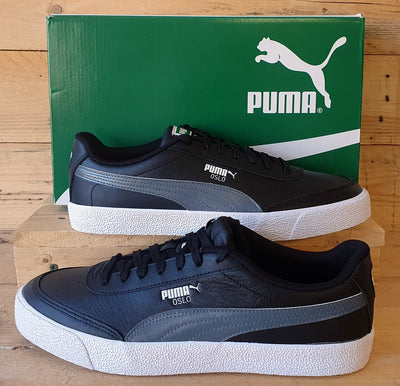 Puma Oslo Vulc Low Leather Trainers UK8.5/US9.5/EU42.5 374977-03 Black