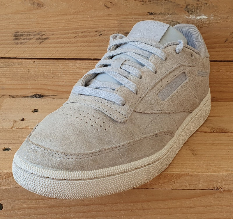 Reebok Club  C 85 Low Suede Trainers UK7.5/US10/EU41 H01407 Washed Grey/White