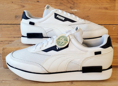 Puma Future Rider Contrast Low Leather Trainers UK8/US9/EU42 374763-01 White
