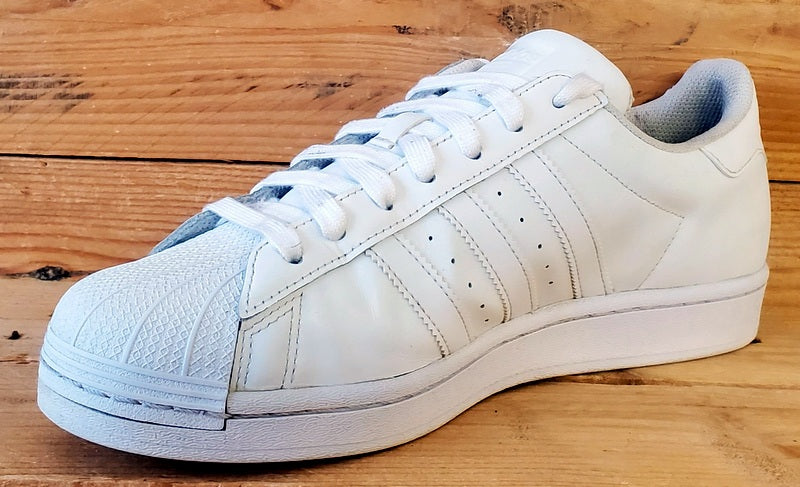 Adidas Superstar Low leather Trainers UK8/US8.5/EU42 EG4960 Triple White