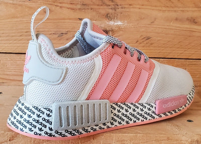 Adidas NMD R1 Low Textile Trainers UK5/US5.5/EU38 FV6991 White/Pink