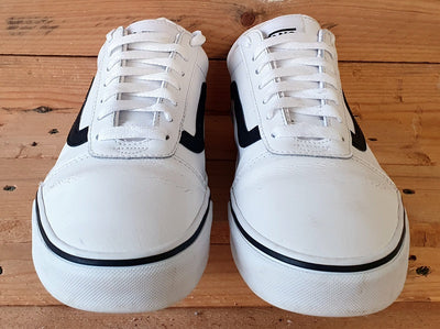 Vans Off The Wall Low Leather Trainers UK8/US9/EU42 500714 White/Black