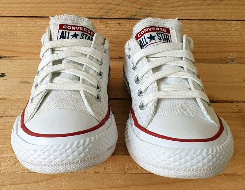 Converse Chuck Taylor All Star Low Kids Trainers UK10/US10.5/EU27 3J256C White