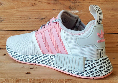 Adidas NMD R1 Low Textile Trainers UK5/US5.5/EU38 FV6991 White/Pink