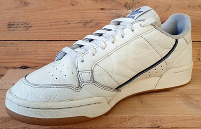 Adidas Continental 80 Low Leather Trainers UK11/US11.5/E46 EG3877 Cream/Gum Sole