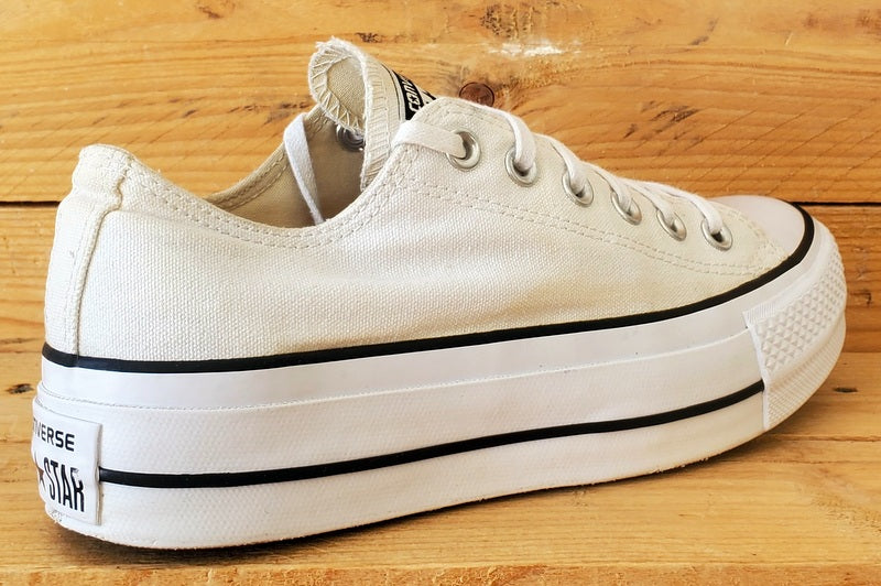Converse Chuck Taylor Lift Low Canvas Trainers UK4.5/US6.5/EU37 560251C White