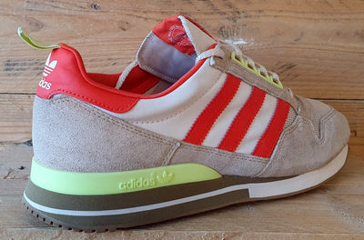 Adidas ZX 500 Jordan Suede/Textile Trainers UK9/US9.5/EU43 FU9247 Beige Orange