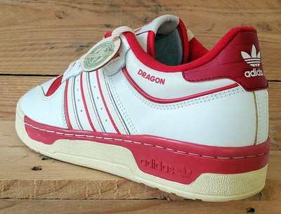Adidas Rivalry 86 Low Leather Trainers UK9/US9.5/EU43 GZ2557 Core White/Red