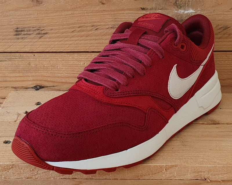 Nike Air Odyssey Low Suede Trainers UK8/US9/EU42.5 684773-601 Team Red/White