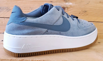 Nike Air Force 1 Sage Low Suede Trainers UK5/US7.5/EU38.5 AR5339-003 Cool Grey