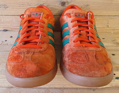 Adidas Originals Hamburg Low Suede Trainers UK8.5/US9/EU42.5 H00447 Orange/Green