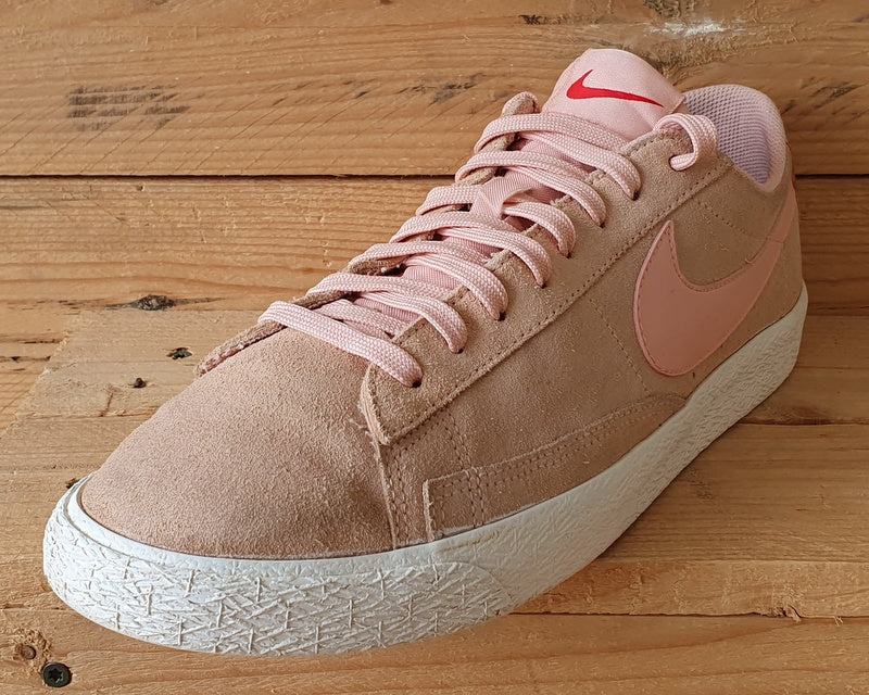 Nike Blazer Low Suede Trainers UK9.5/US10.5/EU44.5 371760-801 Arctic Orange/Pink