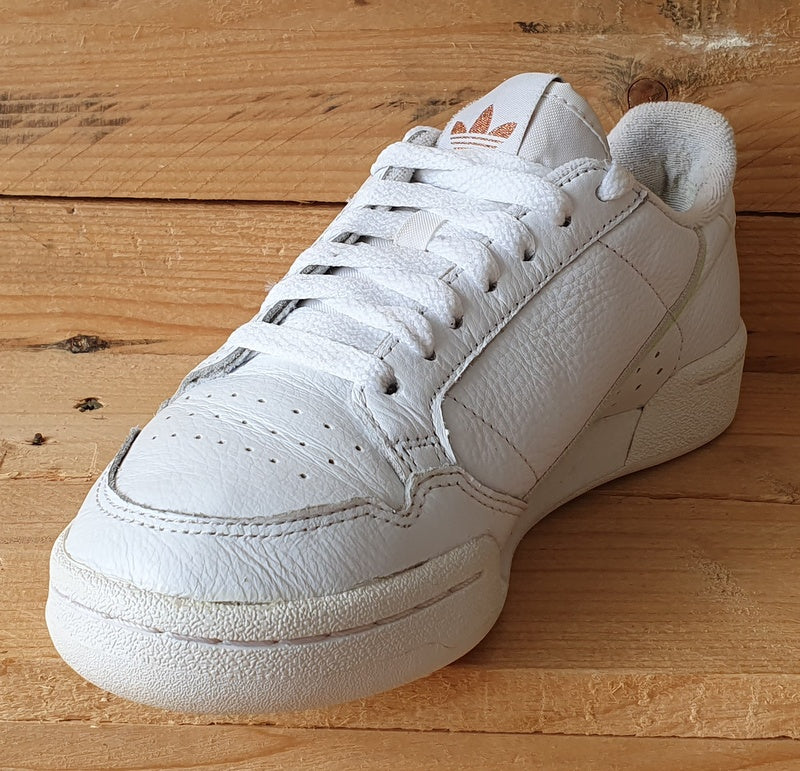 Adidas Continental 80 Low Leather Trainers UK4.5/US6/EU37 EG2890 White