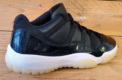 Nike Air Jordan 11 Retro Low Leather Trainers uk11/US12/EU46 AV2187-001 Black