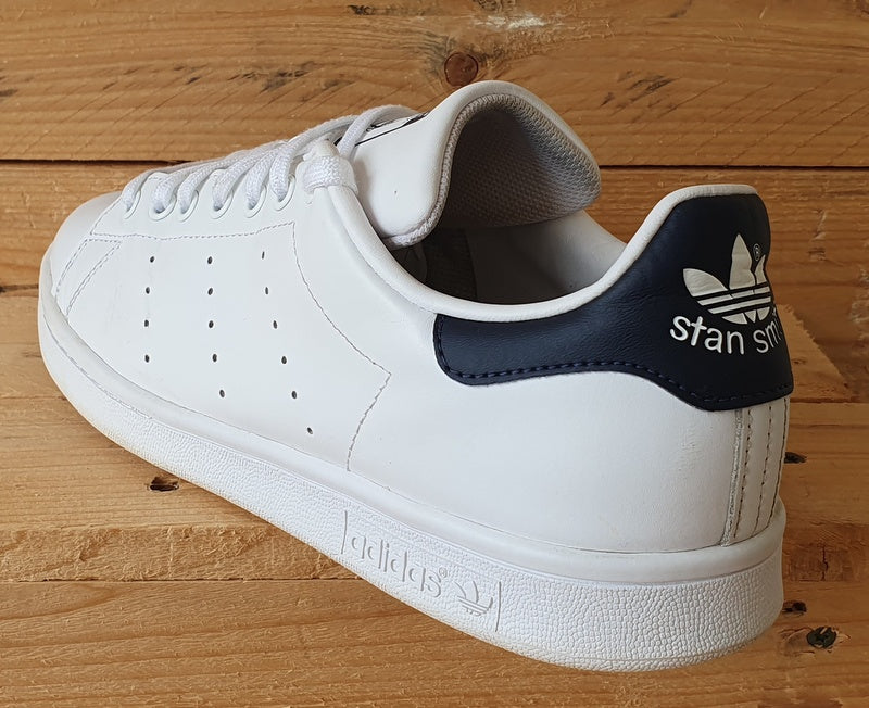 Adidas Stan Smith Low Leather Trainers UK10 US10.5 EU44.5 M20325 Core White Navy VintageTrainers