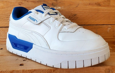 Puma Cali Low Leather Trainers UK7.5/US10/EU41 384008-03 White/Blue